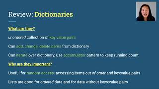 Dictionaries Review