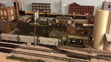 My 4x8x2 HO Layout - 3 Trains run by JMRI Script