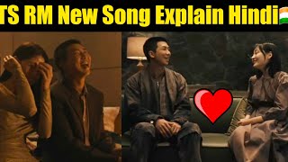 BTS RM Comeback to Me MV Full Explain in Hindi 🇮🇳| RM Latest Song Full in Hindi 💜 #bts