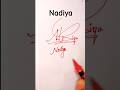 Nadiya Name Signature