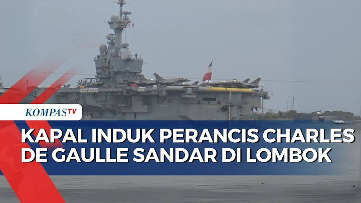 Menhan Tinjau Rafale saat Kapal Induk Perancis Charles de Gaulle Bersandar di Lombok