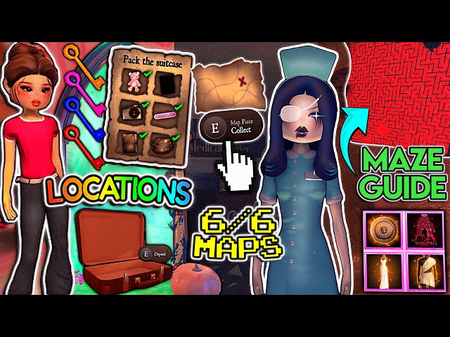 LANA QUEST TUTORIAL! All ITEMS, KEYS, & MAP LOCATIONS! MAZE GUIDE & All  PRIZES | Dress To Impress - YouTube