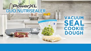 How to Vacuum Seal Cookies and Cookie Dough for Easy Food Storage 🍪 | PowerXL Duo Nutrisealer