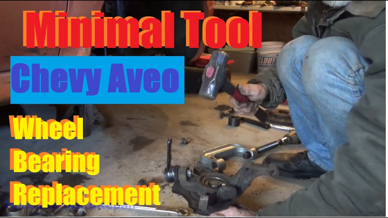 2005 Chevy Aveo Front Wheel Bearing Replacement YouTube