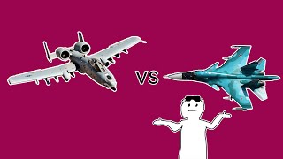 A-10 vs SU-34, Attack Aircraft Comparison | Ace Combat 7