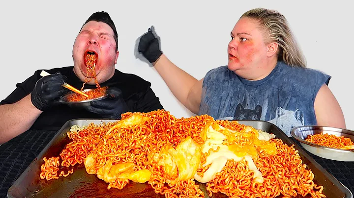 Fire Noodle Challenge with Trailer Trash Tammy  MU...