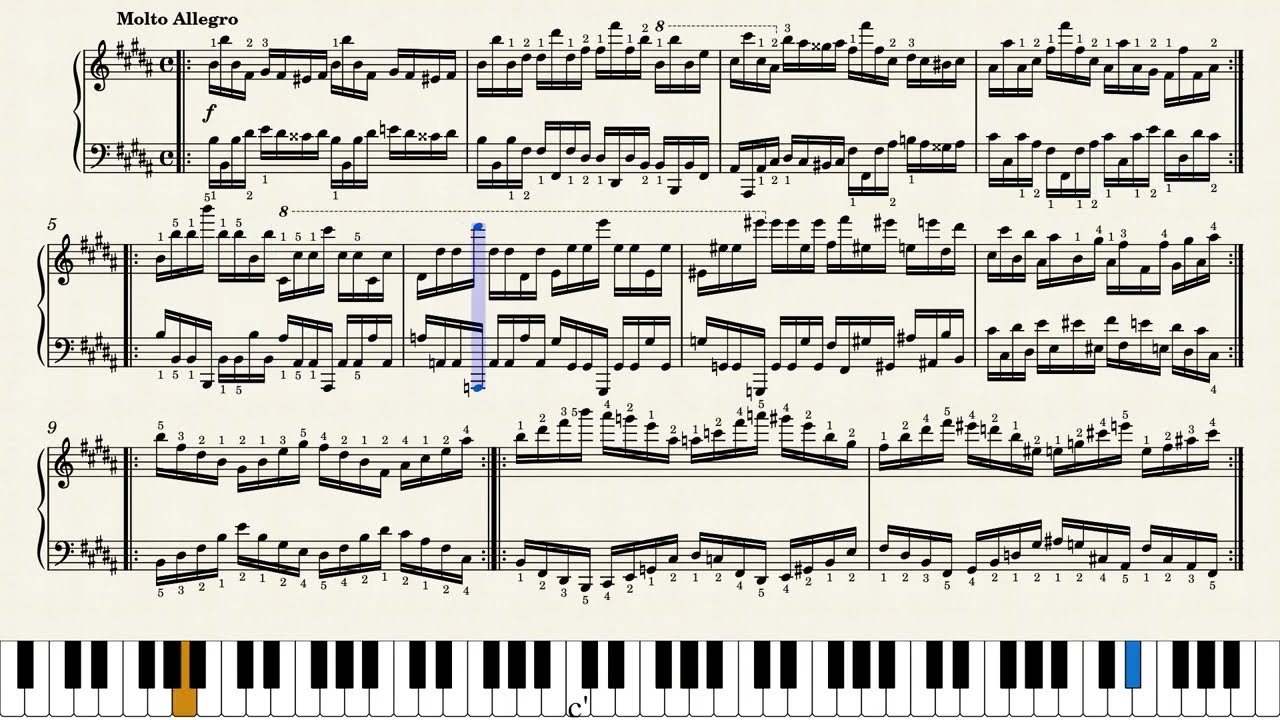 체르니 | Czerny 60 Etudes (School of Virtuoso) op.365 no.9