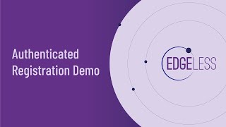 Authenticated Registration Demo