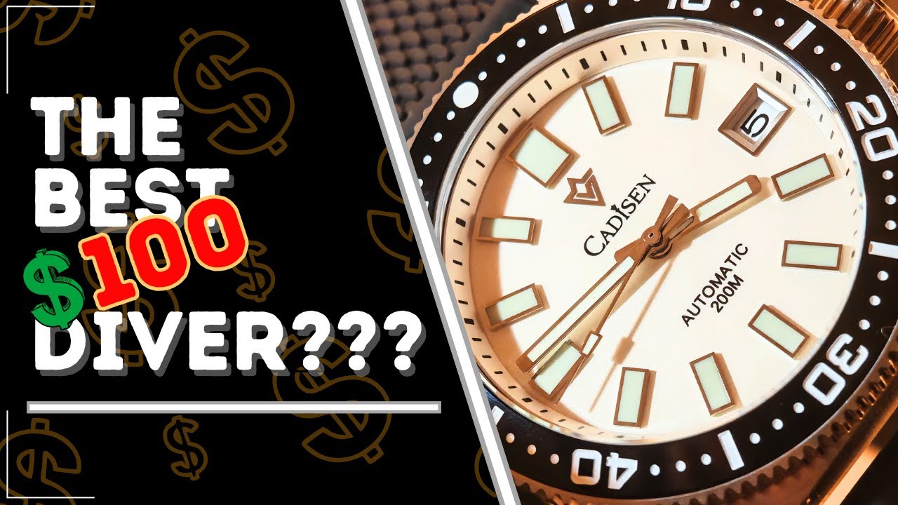 How is this so CHEAP!!! Cadisen 38mm 200M dive watch REVIEW! - YouTube