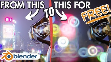 How to create custom bokeh effect in Blender with my #FREE rig | #tutorial #freedownload