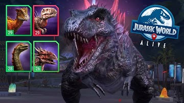 HOW TO BEAT MORTEM REX RAID BOSS (Jurassic World Alive)