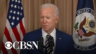 Biden, in foreign policy address, declares \\