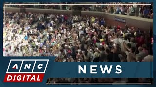 Climate protesters halt U.S. Open Semifinals | ANC
