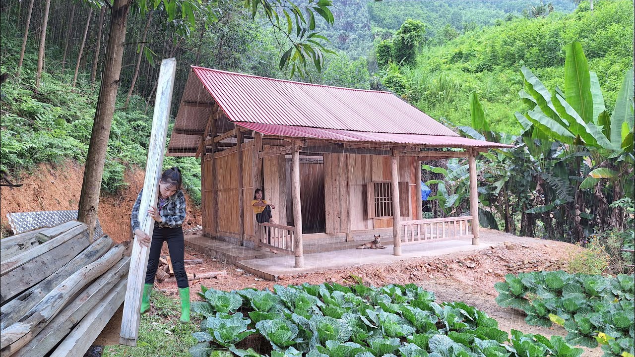 living off the grid: building a log house alone, from digging the ...