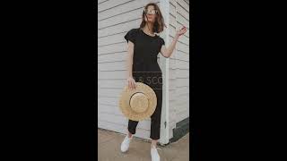 Piper & Scoot: The Bianca Cinch Jumpsuit in Black (c/o Customer Reviews)