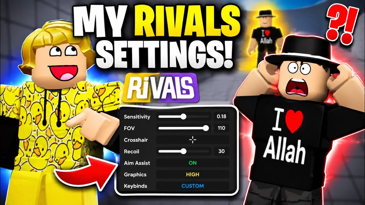 I SHOWED MY RIVALS SETTINGS!!! - YouTube