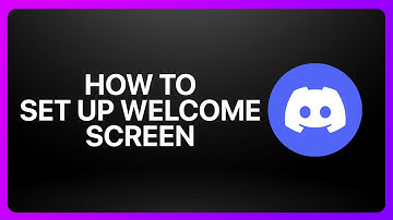 How To Set Up Welcome Screen In Discord 2025! Tutorial