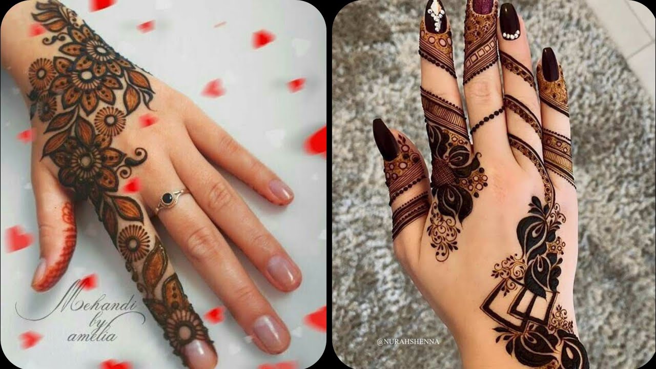 Easy Stylish Arabic Mehndi Design For Back Hand | Eid Mehndi ...