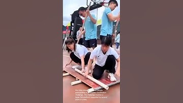 Incredible teamwork challenge: watch this amazing Feat