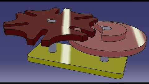 ⚡How to draw a Geneva mechanism using CATIA V5 : Modeling & Assembly.