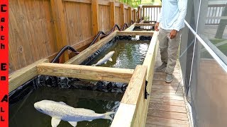 POND BUILD **Multi-Level WOOD FRAME** HOW TO DIY for KOI FISH