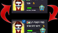 100 coins to 500Million coins! 8 ball pool by miniclip. Enjoy.