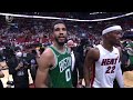 Jayson Tatum talks after Boston Celtics beat Miami Heat 100-96