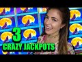 3 CRAZY JACKPOTS on Wolf Run in Las Vegas!!! Ahhh-WOOO!