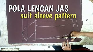 MEMBUAT POLA LENGAN JAS PRIA DAN WANITA, MUDAH... |suit sleeve pattern