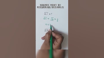 Square root of recurring decimals||Square root method#Shorts#Magical maths tricks