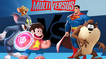 Tom & Jerry & Steven Universe VS Superman & Taz - Multiversus Gameplay