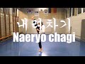 Taekwondo  techniques coups de pieds  04 naeryo chagi