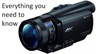 Sony FDR-AX100E Camcorder Unboxing and Review