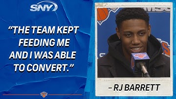 Knicks vs Spurs: RJ Barrett: 