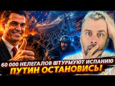Превью ролика: 60 000 НЕЛЕГАЛОВ ШТУРМУЮТ ИСПАНИЮ! | ПУТИН ОСТАНОВИСЬ!