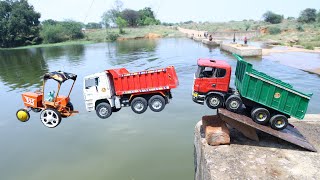Jump River- Jcb Truck Tractor Tipper Crane Dumper John Deere Mahindra Hmt Sonalika Cartoon | Cs Toy
