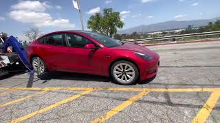 2022 Tesla🚗 model 3 how to tow a rear-wheel drive  ✅❗️wheel Lift tow RWD