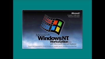Windows NT 4.0 Startup And Shutdown Sounds
