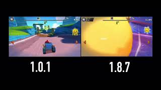 Angry Birds Go 1.0.1 Vs 1.8.7 Part 1