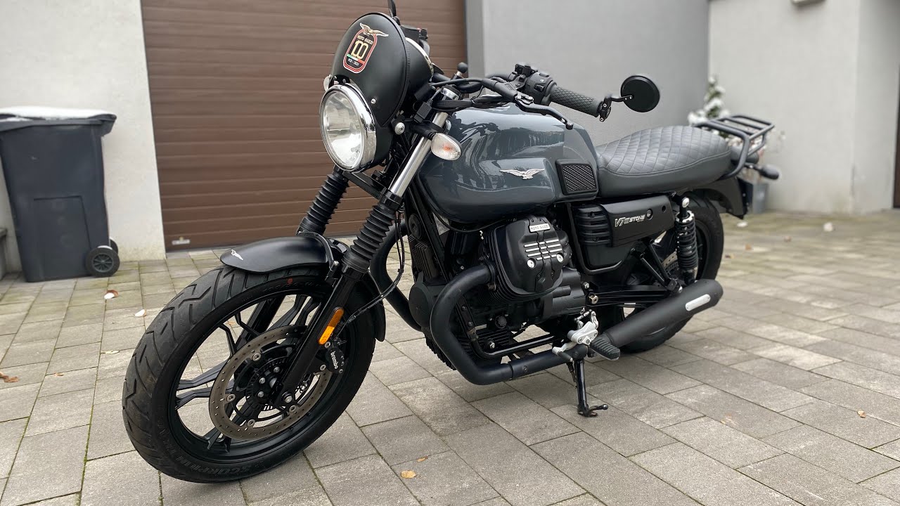 Moto Guzzi V7 Stone Mistral Exhaust Sound YouTube