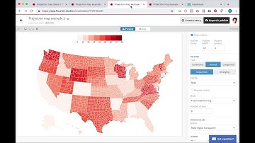 How to make data maps in Flourish using the ”Projection map“ template