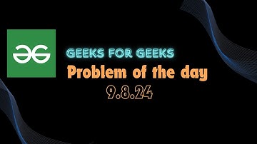 Geeks for Geek problem of the day  Python Solutions | | #skillrack #skillrackdaily