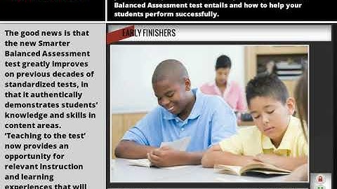 Prepare Students Smarter Balance Test