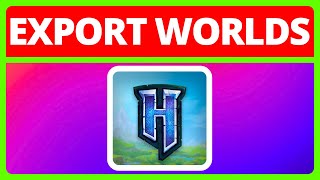 How To Export Hytale Worlds | Hytale World Export