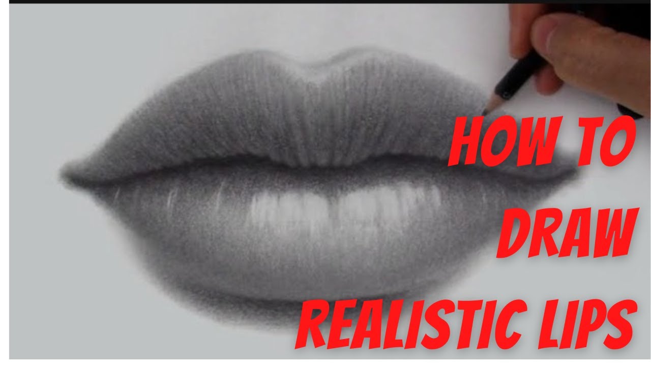 How to Draw Realistic Lips | Easy step by step tutorial for beginners 2022 | Ankit Tanwar Art's