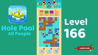 Hole Pool All People Level 166 Walkthrough 🎯 | Color Match Puzzle Gameplay | Mini Boss