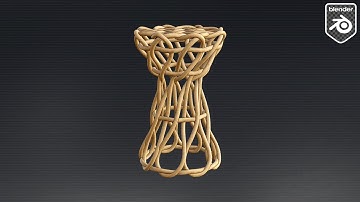 How to Model a Wicker Bar Stool in Blender