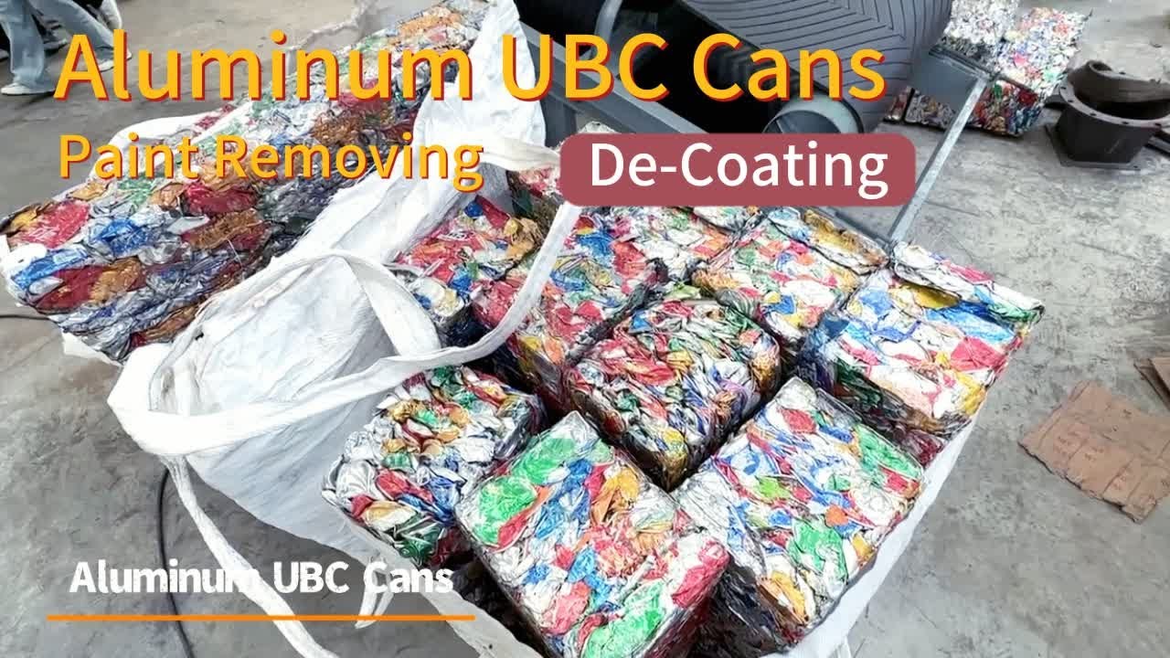 Aluminum UBC Cans Paint Removing Furnace Scrap UBC Paint Removing
