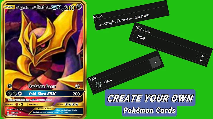 Create Custom Pokémon Cards - Amazing Tutorial