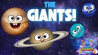 The biggest planets of the solar system 🪐THE GIANTS | Planet song |Sing along with ♫ HAPPY SOUNDS ♫